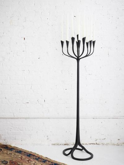 Gregory Litsios Wrought Iron Candelabra by Gregory Litsios