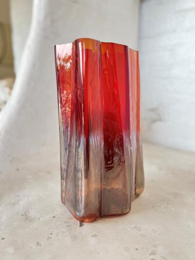 Gregory Nangle Cleaving Ruby Vase