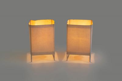 Gregory van Pelt Gregory van Pelt for Wireworks Pair of Box Kite Lamps