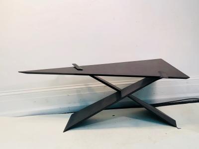 Greta Jalk MODERNIST BENTWOOD TRIANGULAR END TABLES