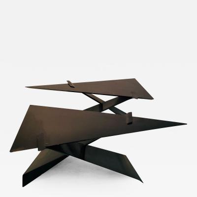 Greta Jalk MODERNIST BENTWOOD TRIANGULAR END TABLES