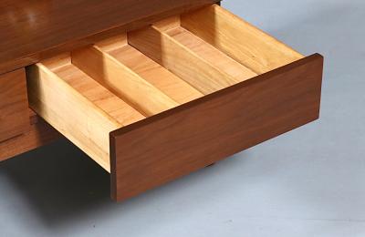 Greta M Grossman Bench Coffee Table w Drawers for Glenn of CA