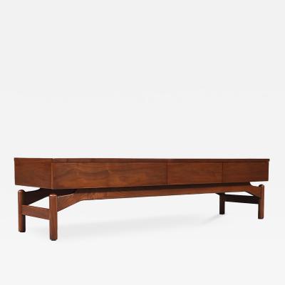 Greta M Grossman Bench Coffee Table w Drawers for Glenn of CA