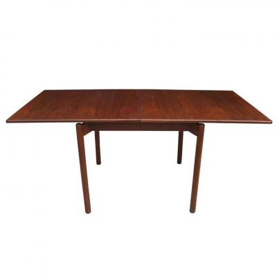 Greta Magnusson Grossman Greta Grossman Mid Century Teak Expandable Dining Table and Chairs