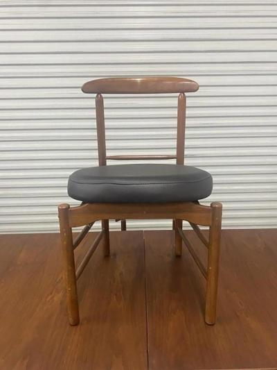 Greta Magnusson Grossman Greta Grossman Mid Century Teak Expandable Dining Table and Chairs
