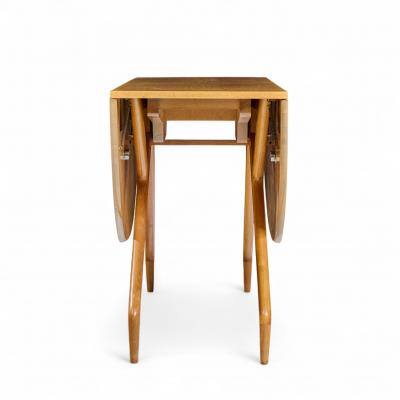 Greta Magnusson Grossman Greta Grossman for Glenn of California Walnut Spider Leg Drop Leaf Dining Table
