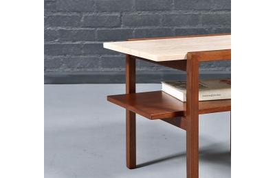 Greta Magnusson Grossman Greta M Grossman Marble Top Side Table for Glenn of California