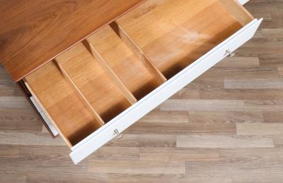 Greta Magnusson Grossman Greta M Grossman Two Tone Lacquered Walnut Dresser for Glenn of CA