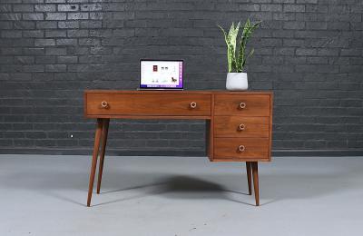 Greta Magnusson Grossman Greta M Grossman Walnut Writing Desk for Glenn of California