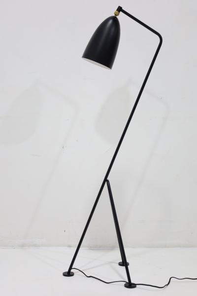 Greta Magnusson Grossman Greta Magnusson Grossman Grasshopper Floor Lamp in Matte Black for GUBI