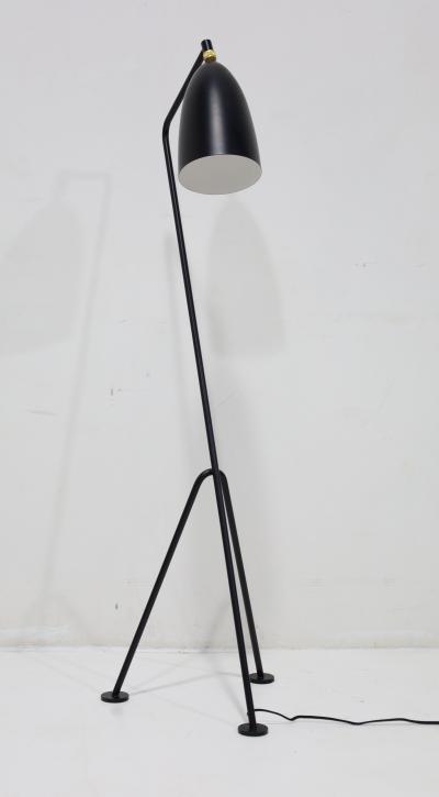 Greta Magnusson Grossman Greta Magnusson Grossman Grasshopper Floor Lamp in Matte Black for GUBI