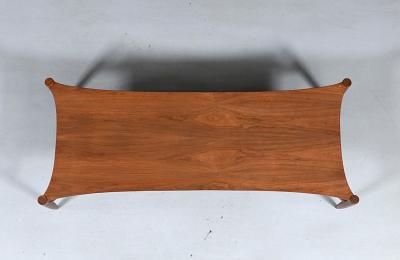 Greta Magnusson Grossman Rare Greta M Grossman Sculpted Floating Top Coffee Table for Glenn of C 