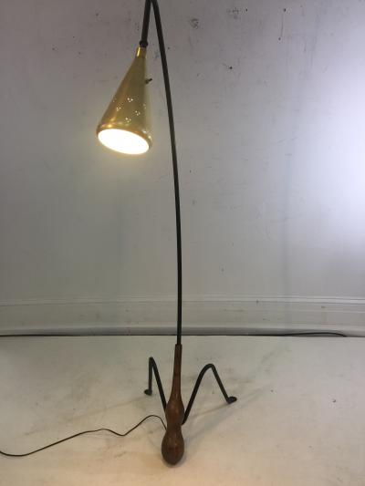 Greta Magnusson Grossman SUPERB MID CENTURY MODERNIST FLOOR LAMP IN THE MANNER OF GRETA GROSSMAN