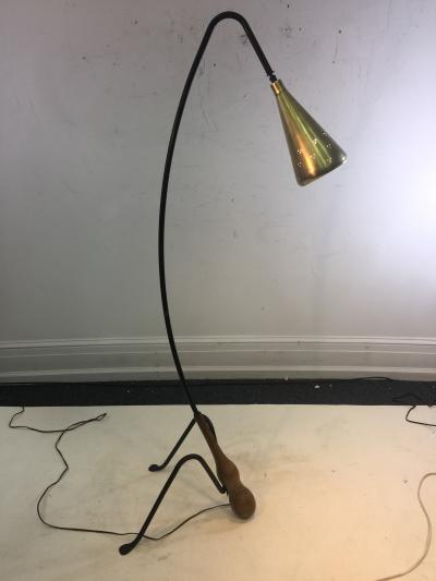 Greta Magnusson Grossman SUPERB MID CENTURY MODERNIST FLOOR LAMP IN THE MANNER OF GRETA GROSSMAN
