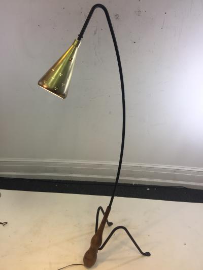 Greta Magnusson Grossman SUPERB MID CENTURY MODERNIST FLOOR LAMP IN THE MANNER OF GRETA GROSSMAN