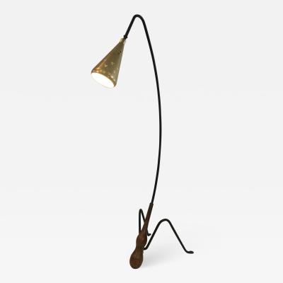 Greta Magnusson Grossman SUPERB MID CENTURY MODERNIST FLOOR LAMP IN THE MANNER OF GRETA GROSSMAN