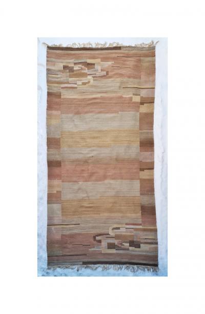 Greta Skogster Lehtinen Greta Skogster Lehtinen Finnish Flat Weave Carpet Aaltonen Mattokutomo 1930s