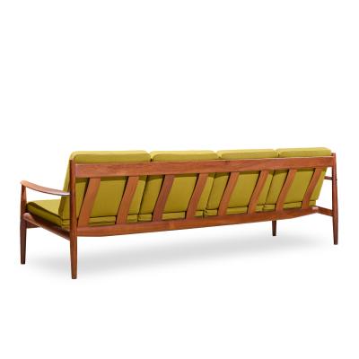 Grete Jalk Grete Jalk for France and Son Mid Century Danish Teak 4 Seater Sofa