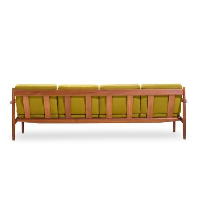 Grete Jalk Grete Jalk for France and Son Mid Century Danish Teak 4 Seater Sofa