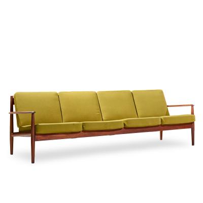 Grete Jalk Grete Jalk for France and Son Mid Century Danish Teak 4 Seater Sofa