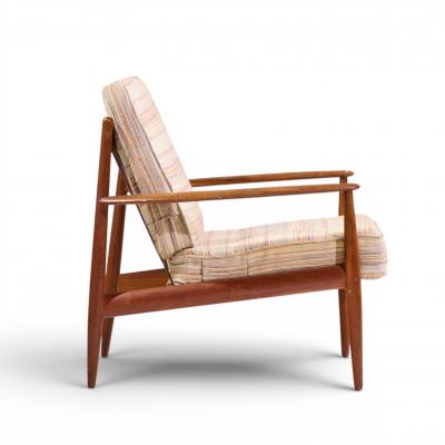 Grete Jalk Grete Jalk for France and Sons Mid Century Danish Teak Lounge Chairs Pair