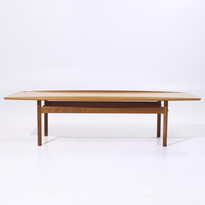 Grete Jalk Grete Jalk for Poul Jeppesen Mid Century Danish Teak Surfboard Coffee Table