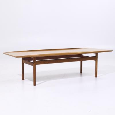 Grete Jalk Grete Jalk for Poul Jeppesen Mid Century Danish Teak Surfboard Coffee Table