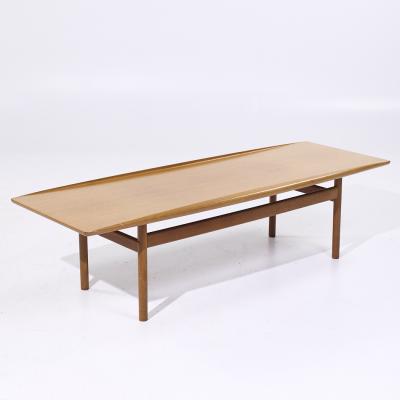 Grete Jalk Grete Jalk for Poul Jeppesen Mid Century Danish Teak Surfboard Coffee Table