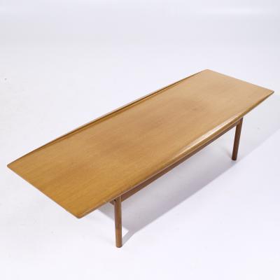 Grete Jalk Grete Jalk for Poul Jeppesen Mid Century Danish Teak Surfboard Coffee Table