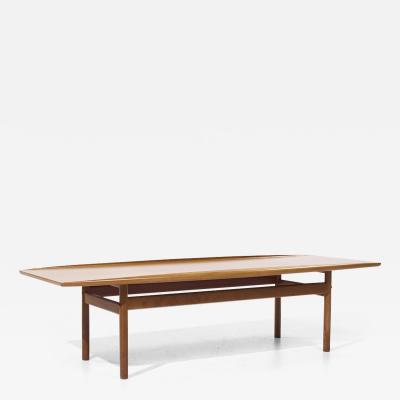 Grete Jalk Grete Jalk for Poul Jeppesen Mid Century Danish Teak Surfboard Coffee Table