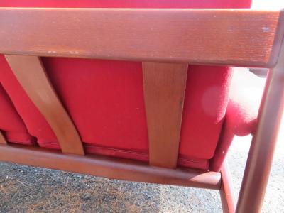 Grete Jalk Handsome Teak Grete Jalk 3 Seater Sofa for France and Son