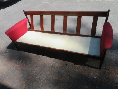 Grete Jalk Handsome Teak Grete Jalk 3 Seater Sofa for France and Son