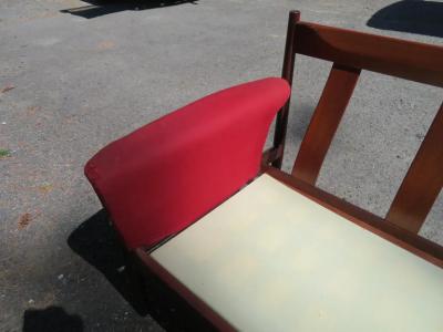 Grete Jalk Handsome Teak Grete Jalk 3 Seater Sofa for France and Son