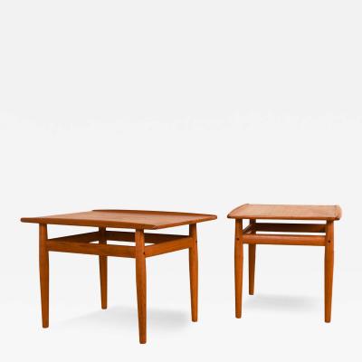 Grete Jalk Pair Mid Century Danish Modern Side Tables Grete Jalk for Glostrup