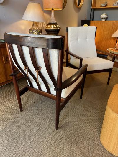 Grete Jalk Pair of Armchair by Greta Jalk Denmark circa 1950s