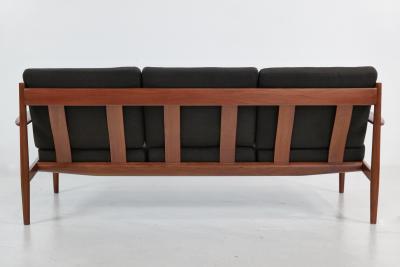 Grete Jalk Scandinavian Modern Three Place Sofa Designed by Grete Jalk