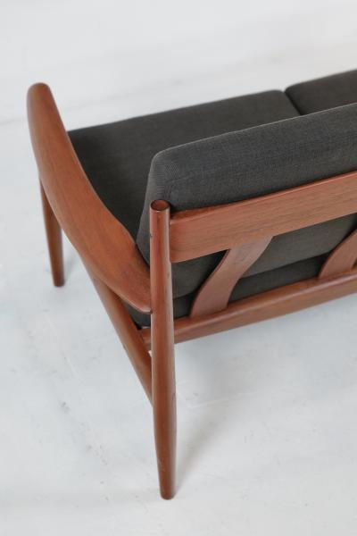 Grete Jalk Scandinavian Modern Three Place Sofa Designed by Grete Jalk