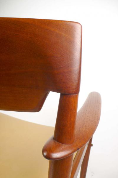 Grete Jalk Teak Arm Chairs by Grete Jalk