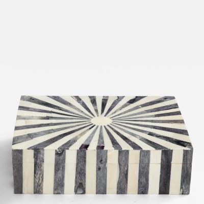 Grey Natural Starburst Bone Box