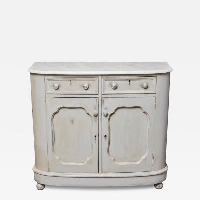 Grey Painted Buffet with Marble Top