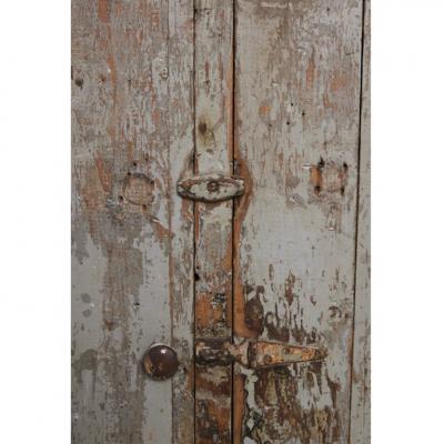 Grey Painted Rustic Country Cabinet