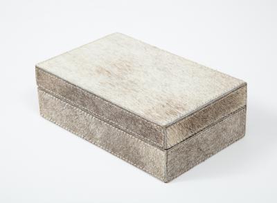 Grey Ponyskin Keepsake Box