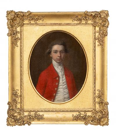 Group Of Four Georgian Framed Family Portrait Paintings