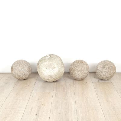 Group of Four Antique and Vintage Spheres Italy