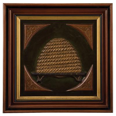 Group of Four Carved Odd Fellows Plaques