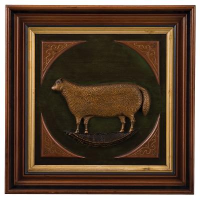 Group of Four Carved Odd Fellows Plaques