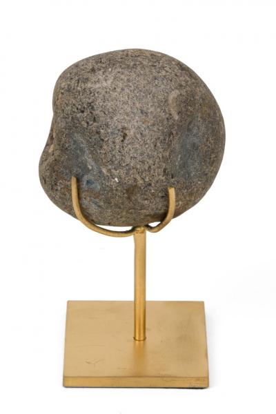 Group of Mounted Natural Sea Stone Specimens from Denmark