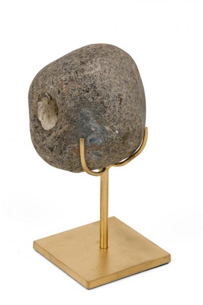 Group of Mounted Natural Sea Stone Specimens from Denmark