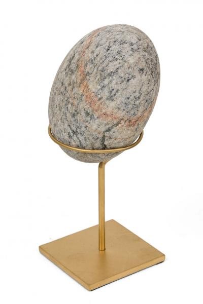 Group of Mounted Natural Sea Stone Specimens from Denmark