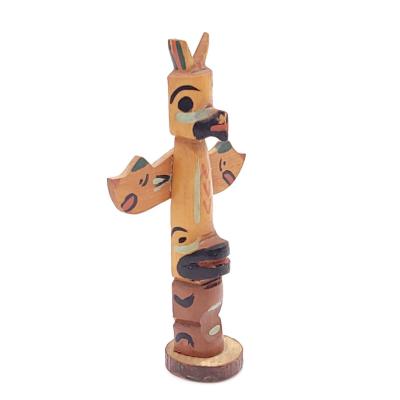 Group of Three NW Coast Indian Totem Pole Models